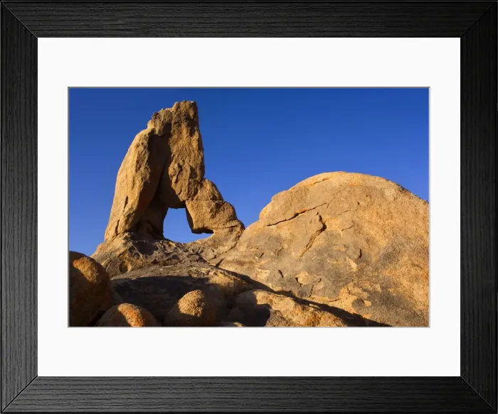 Framed Print : Boot Arch - red granite rock arch - Alabama Hills Recreation Area, California, USA Framed Print : Boot Arch - red granite rock arch - Alabama Hills Recreation Area, California, USA