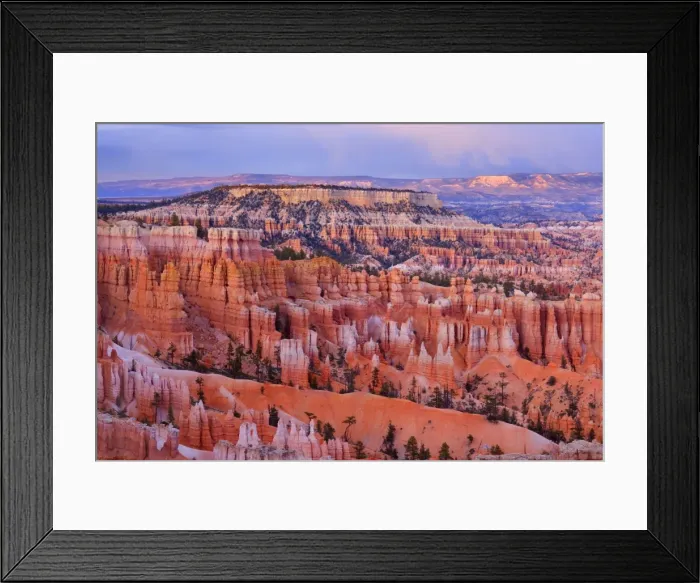 Framed Print : Storm over Bryce Canyon - view from Sunset Point over the amphitheatre of hoodoos and eroding fins of Bryce Canyon. A storm is brewing over the canyon chasing low clouds into the amphitheatre Framed Print : Storm over Bryce Canyon - view from Sunset Point over the amphitheatre of hoodoos and eroding fins of Bryce Canyon. A storm is brewing over the canyon chasing low clouds into the amphitheatre