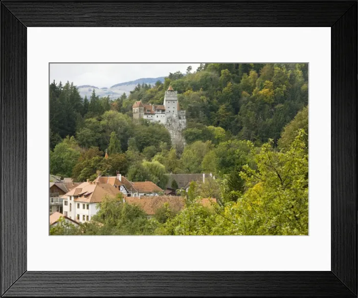 Framed Print : The old castle at Bran, known as Dracula's Castle; Transylvania, Romania Framed Print : The old castle at Bran, known as Dracula's Castle; Transylvania, Romania