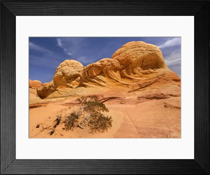 Framed Print : Brainrocks - carved rock made of jurrasic-age Navajo Sandstone that is approximately 190 millions old - Coyote Buttes North - Vermillion Cliffs - Grand Staircase Escalante National Monument - Utah - USA Framed Print : Brainrocks - carved rock made of jurrasic-age Navajo Sandstone that is approximately 190 millions old - Coyote Buttes North - Vermillion Cliffs - Grand Staircase Escalante National Monument - Utah - USA