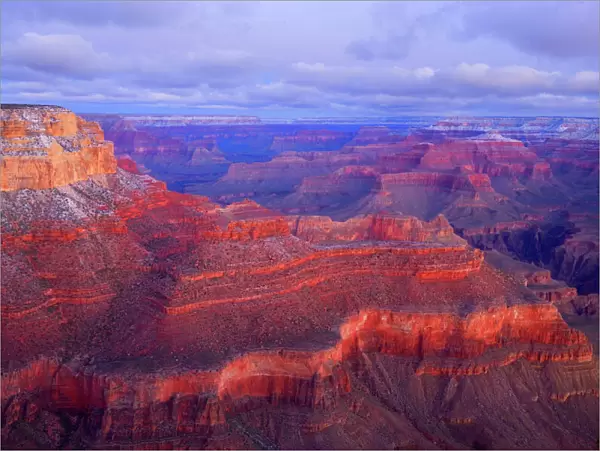 Grand Canyon - panoramic view from Yavapai Point into the Grand Canyon - dawn - Grand Canyon National Park - South Rim - Arizona - USA