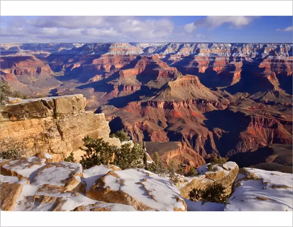 Grand Canyon - panoramic view from the Rim Trail into the Grand Canyon - Grand Canyon National Park - South Rim - Arizona - USA