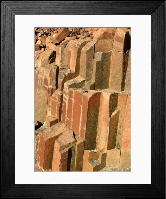Framed Print : Organ Pipe Rock Formation In Namibia near Khorixas Framed Print : Organ Pipe Rock Formation In Namibia near Khorixas