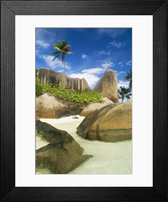 Framed Print : Seychelles - La Digue Island Framed Print : Seychelles - La Digue Island