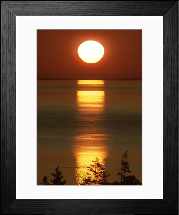 Framed Print : Sunrise Over Water Framed Print : Sunrise Over Water