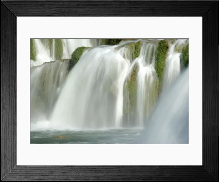 Framed Print : Skradinski Buk water mass of lowest step of skradinski buk waterfall Krka National Park, Croatia Framed Print : Skradinski Buk water mass of lowest step of skradinski buk waterfall Krka National Park, Croatia