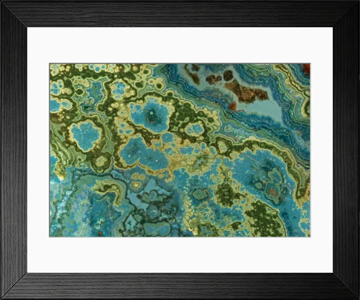 Framed Print : Malachite and Chrysocolla - Copper minerals from Bagdad Copper Mine in Bagdad Arizona-USA Framed Print : Malachite and Chrysocolla - Copper minerals from Bagdad Copper Mine in Bagdad Arizona-USA