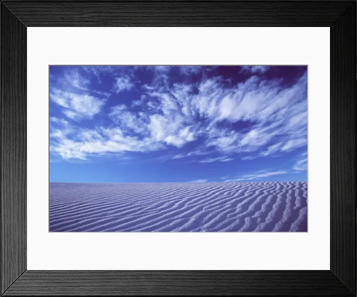 Framed Print : DESERT - Sky, Clouds & Dunes Framed Print : DESERT - Sky, Clouds & Dunes