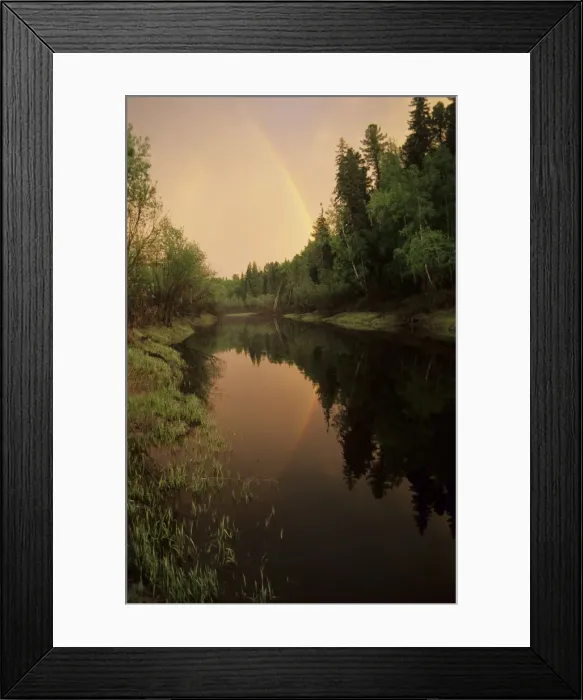Framed Print : Rainbow after evening rain over river Negustyah (typical Siberian river), a tributary of river Bolshoi Ugan, near Ugut settlement; Uganskii Nat. reserve, Siberia, Russia; spring Ug37. 0739 Framed Print : Rainbow after evening rain over river Negustyah (typical Siberian river), a tributary of river Bolshoi Ugan, near Ugut settlement; Uganskii Nat. reserve, Siberia, Russia; spring Ug37. 0739
