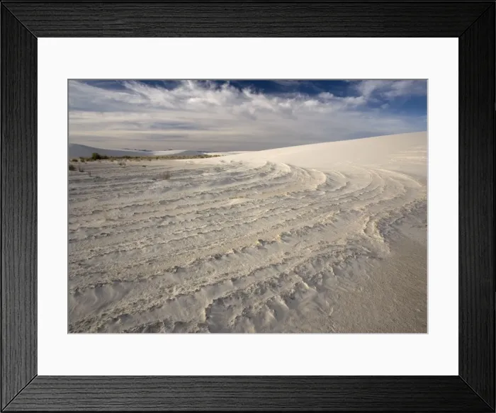 Framed Print : White Gypsum Dunes - sculpted by the wind White Sands National Monument, New Mexico, USA Framed Print : White Gypsum Dunes - sculpted by the wind White Sands National Monument, New Mexico, USA