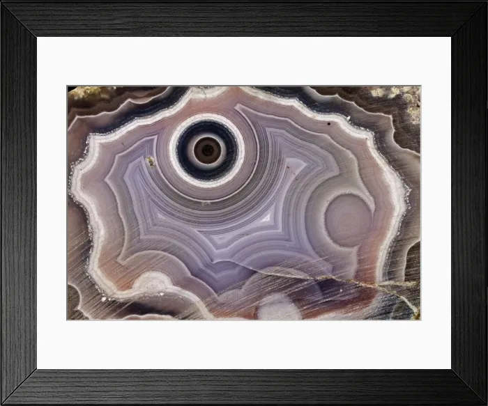 Framed Print : Agate - Mexico - Silicon dioxide Framed Print : Agate - Mexico - Silicon dioxide