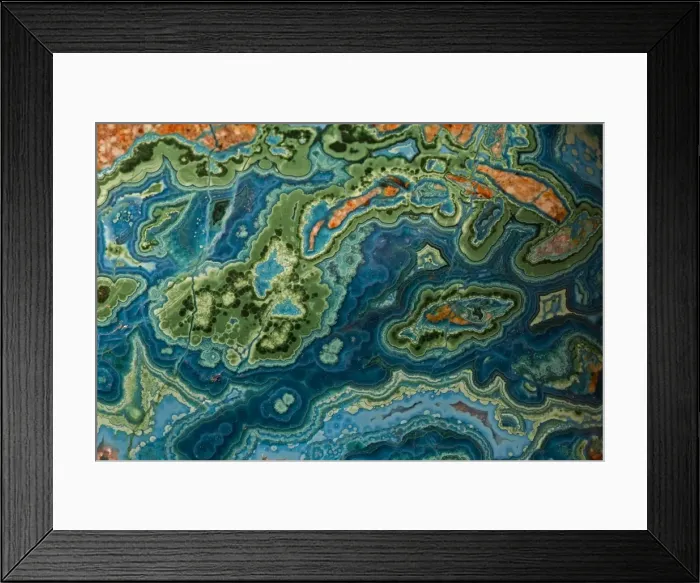 Framed Print : Malachite and azurite mined from Bagdad Copper Mine in Bagdad Arizona, USA Framed Print : Malachite and azurite mined from Bagdad Copper Mine in Bagdad Arizona, USA