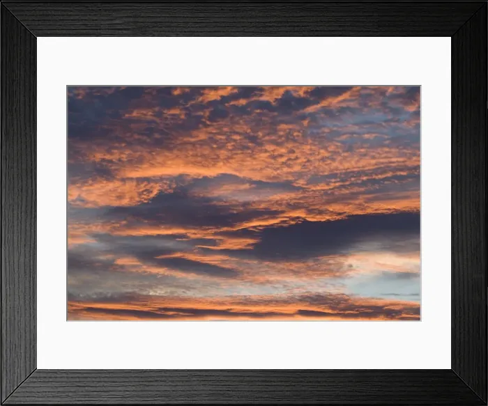 Framed Print : Sunset Clouds Norfolk UK Framed Print : Sunset Clouds Norfolk UK