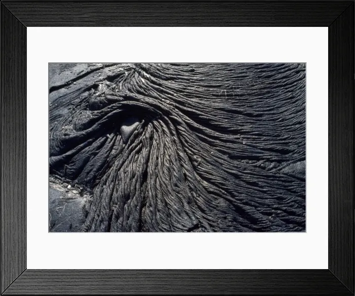 Framed Print : Hawaii - Kilauea volcano fresh pahoehoe lava Framed Print : Hawaii - Kilauea volcano fresh pahoehoe lava