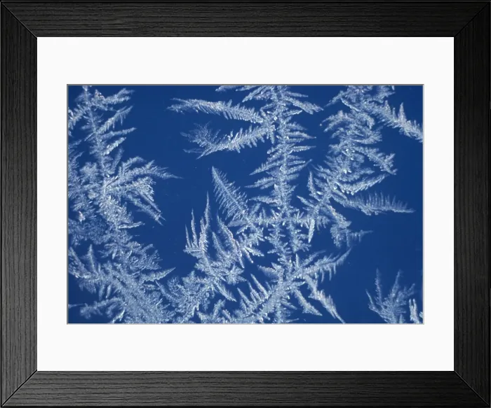 Framed Print : Ice on window Framed Print : Ice on window