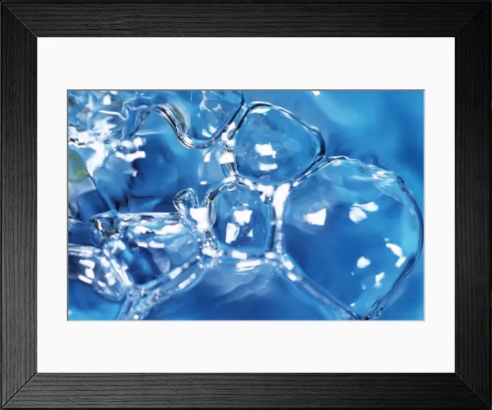 Framed Print : WATER - WATERBUBBLES Framed Print : WATER - WATERBUBBLES