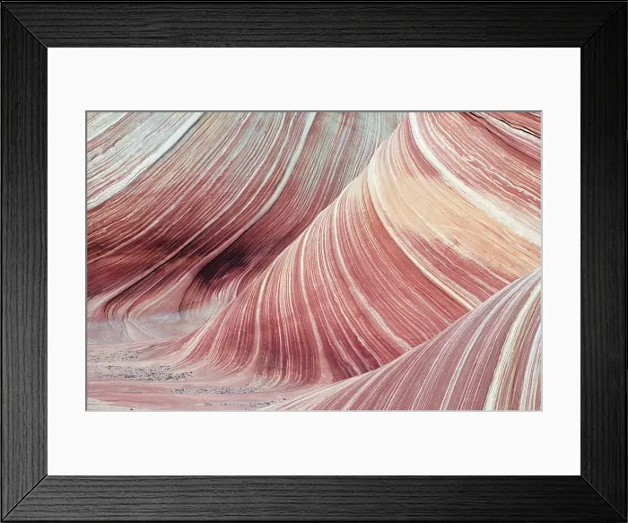 Framed Print : USA, UTAH - Colorado plateau - cross-bedded Navajo sandstone