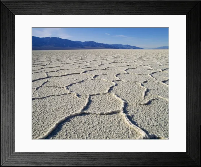 Framed Print : USA - Death Valley National Monument, Badwater salt flats, lowest point in United States -86m (-282 feet) California, USA Framed Print : USA - Death Valley National Monument, Badwater salt flats, lowest point in United States -86m (-282 feet) California, USA