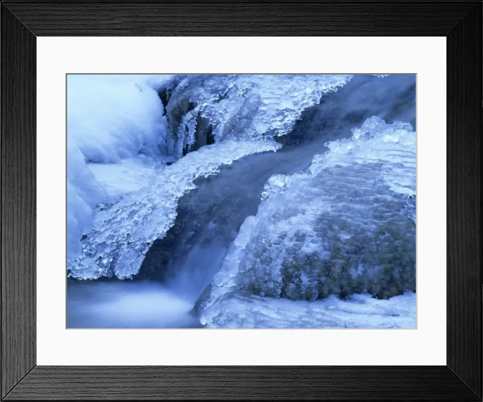 Framed Print : Icicles bizarre frozen water at waterfall in winter Waterfall of Bad Urach, Baden-Wuerttemberg, Germany Framed Print : Icicles bizarre frozen water at waterfall in winter Waterfall of Bad Urach, Baden-Wuerttemberg, Germany