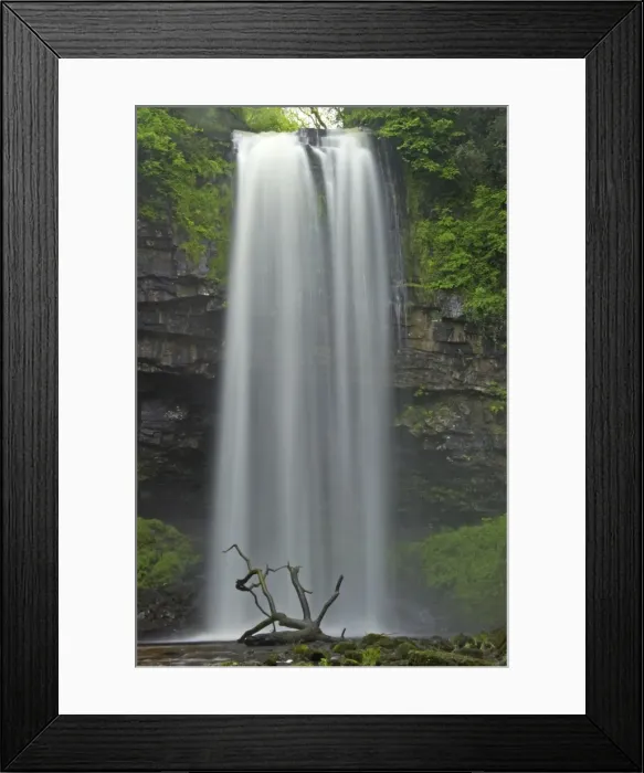 Framed Print : Henrhyd Falls Brecon Beacons NP, Wales LA000454 Framed Print : Henrhyd Falls Brecon Beacons NP, Wales LA000454