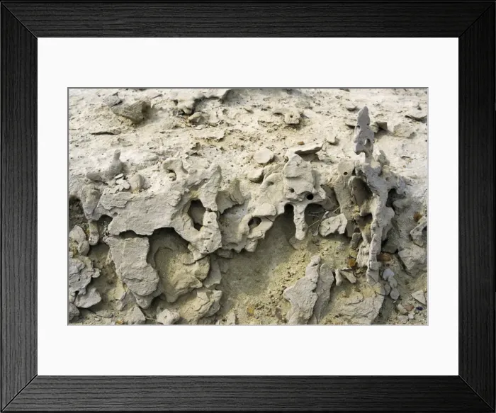 Framed Print : Ancient volcanic bombs - near extinct mud vulcano Karaburum - near Kumdag - Turkmenistan - Spring - April Tm31. 0290