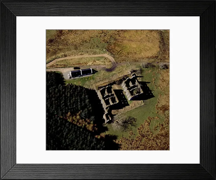 Framed Print : Aerial image of Scotland, UK: Bernera Barracks, Glenelg, Highland