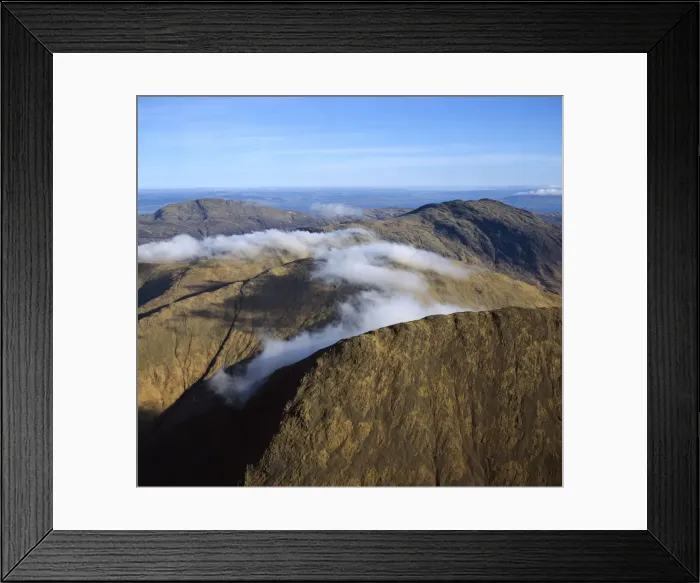 Framed Print : Aerial image of Scotland, UK: Corra-Bheinn, Isle of Mull, Argyll and Bute, Inner Hebrides Framed Print : Aerial image of Scotland, UK: Corra-Bheinn, Isle of Mull, Argyll and Bute, Inner Hebrides