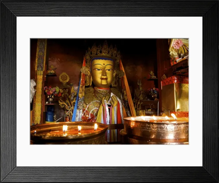 Framed Print : Lhasa temple Yak butter candles Tibet Framed Print : Lhasa temple Yak butter candles Tibet