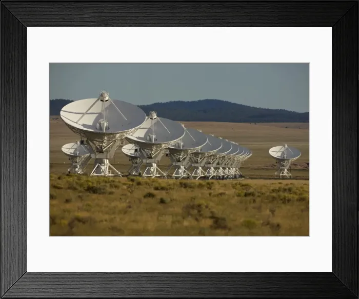 Framed Print : Very Large Array - VLA - Radio Telescopes - near Socorro - New Mexico