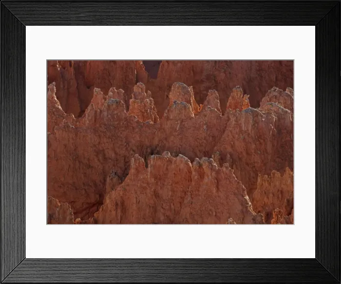 Framed Print : Hoodoos - occur in Claron formation containing limestone - siltstone - dolomite - mustone - Bryce Canyon National Park - Utah - USA Framed Print : Hoodoos - occur in Claron formation containing limestone - siltstone - dolomite - mustone - Bryce Canyon National Park - Utah - USA
