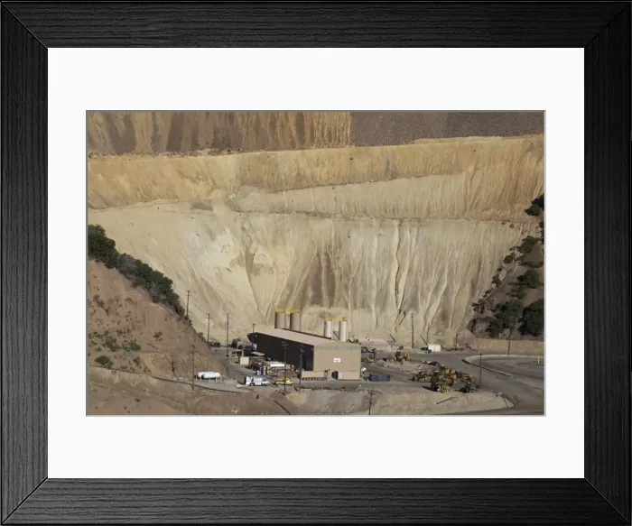 Framed Print : Bingham Canyon Mine - one of the biggest open pit copper mines in the world - also mine gold - silver - molybdenum - pit can be seen from space - Utah - USA Framed Print : Bingham Canyon Mine - one of the biggest open pit copper mines in the world - also mine gold - silver - molybdenum - pit can be seen from space - Utah - USA