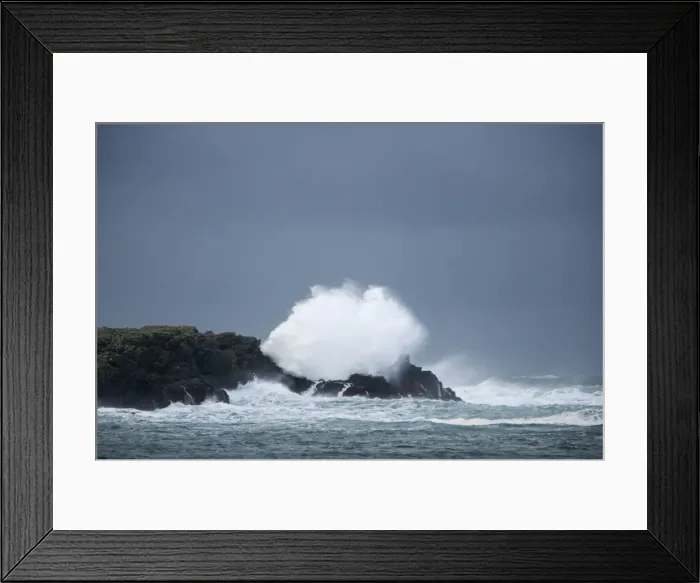 Framed Print : Atlantic Storm Waves breaking on rocky shore - Porthnahaven - Islay - Scotland - UK LA005393 Framed Print : Atlantic Storm Waves breaking on rocky shore - Porthnahaven - Islay - Scotland - UK LA005393