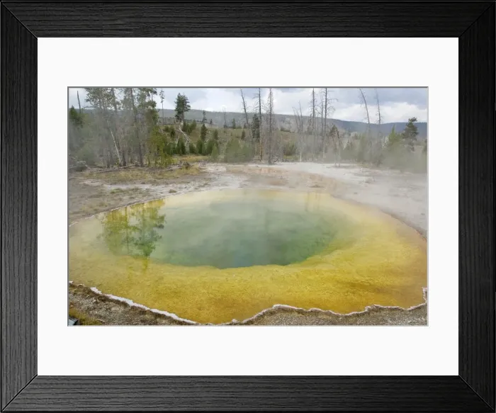 Framed Print : Chromatic Pool - Old Faithful area - Yellowstone NP - USA Framed Print : Chromatic Pool - Old Faithful area - Yellowstone NP - USA
