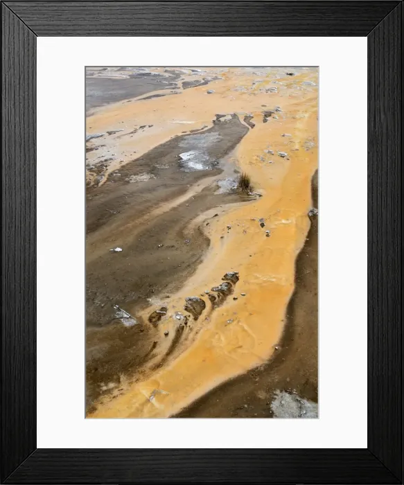 Framed Print : Colourful run offs from thermal activity - Old Faithful area - Yellowstone NP - USA Framed Print : Colourful run offs from thermal activity - Old Faithful area - Yellowstone NP - USA