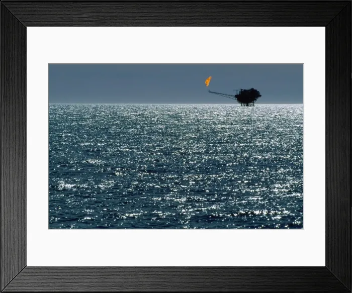 Framed Print : Mining Industry - gas platfrom South Atlantic Ocean between Chile & Falkland Islands Framed Print : Mining Industry - gas platfrom South Atlantic Ocean between Chile & Falkland Islands
