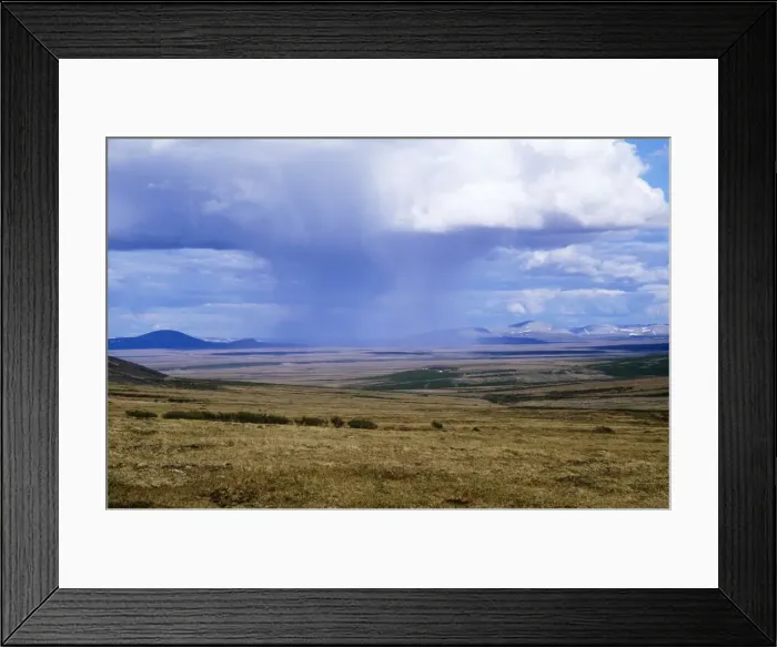 Framed Print : Alaska - approaching thunderstorms across the tundra. Seward Peninsula Framed Print : Alaska - approaching thunderstorms across the tundra. Seward Peninsula