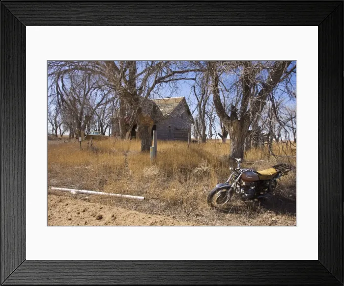 Framed Print : Abandoned farmhouse in Texas Panhandle. Texas, February Framed Print : Abandoned farmhouse in Texas Panhandle. Texas, February