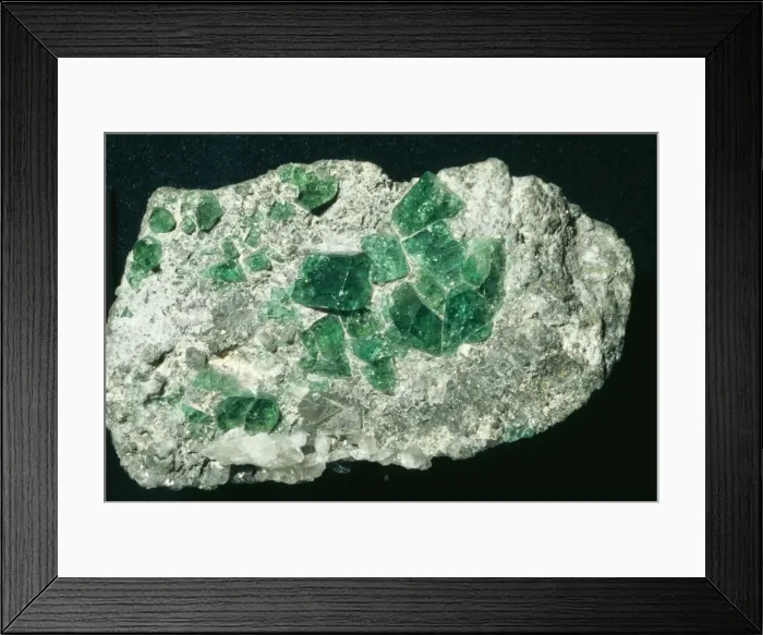 Framed Print : Emerald (Beryl) Muzo Mine, Boyaca, Colombia Framed Print : Emerald (Beryl) Muzo Mine, Boyaca, Colombia