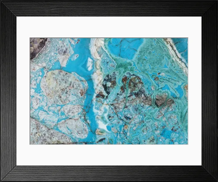 Framed Print : Chrysocolla & Malachite Inspiration Mine, Gila Country, Arizona Framed Print : Chrysocolla & Malachite Inspiration Mine, Gila Country, Arizona