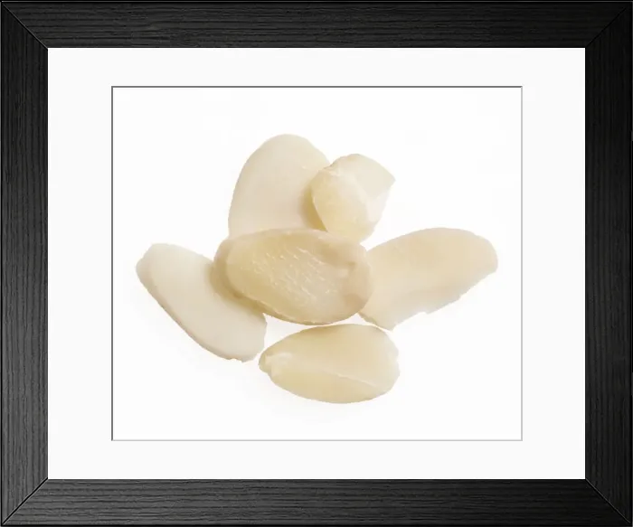 Framed Print : Almonds - 5 in studio shot Framed Print : Almonds - 5 in studio shot