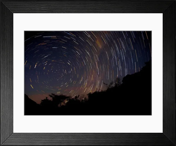 Framed Print : Startrails near the Brandberg Mountain - Damaraland - Namibia - Africa Framed Print : Startrails near the Brandberg Mountain - Damaraland - Namibia - Africa