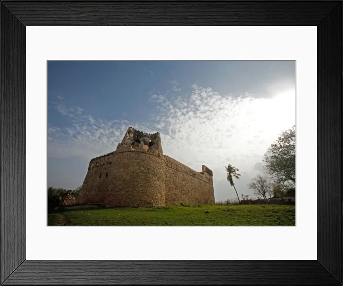 Framed Print : Omani Fortress - built at the beginning of the 16th century - Kilwa Kisiwani is an ancient port city on th east african coast - since then it was destroyed and rebuilt many times - Kilwa Kisiwani - Tanzania - Afrca Framed Print : Omani Fortress - built at the beginning of the 16th century - Kilwa Kisiwani is an ancient port city on th east african coast - since then it was destroyed and rebuilt many times - Kilwa Kisiwani - Tanzania - Afrca