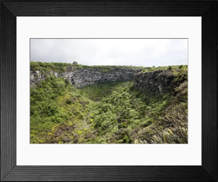 Framed Print : Volcanic Crater - Los Gemelos (The Twins) - on the island of Santa Cruz - Galapagos Islands Framed Print : Volcanic Crater - Los Gemelos (The Twins) - on the island of Santa Cruz - Galapagos Islands