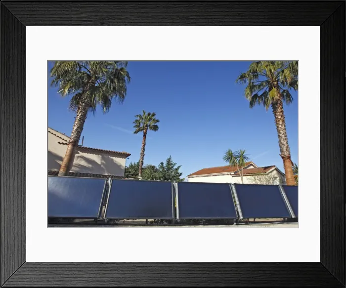 Framed Print : Solar panels - Mandelieu La Napoule - France Framed Print : Solar panels - Mandelieu La Napoule - France