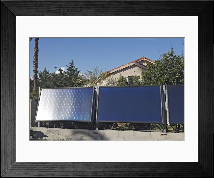 Framed Print : Solar panels - Mandelieu La Napoule - France Framed Print : Solar panels - Mandelieu La Napoule - France