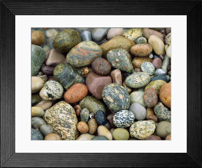 Framed Print : Beach Pebbles - tumbled by the sea. Gros Morne National Park, Newfoundland, Canada Framed Print : Beach Pebbles - tumbled by the sea. Gros Morne National Park, Newfoundland, Canada