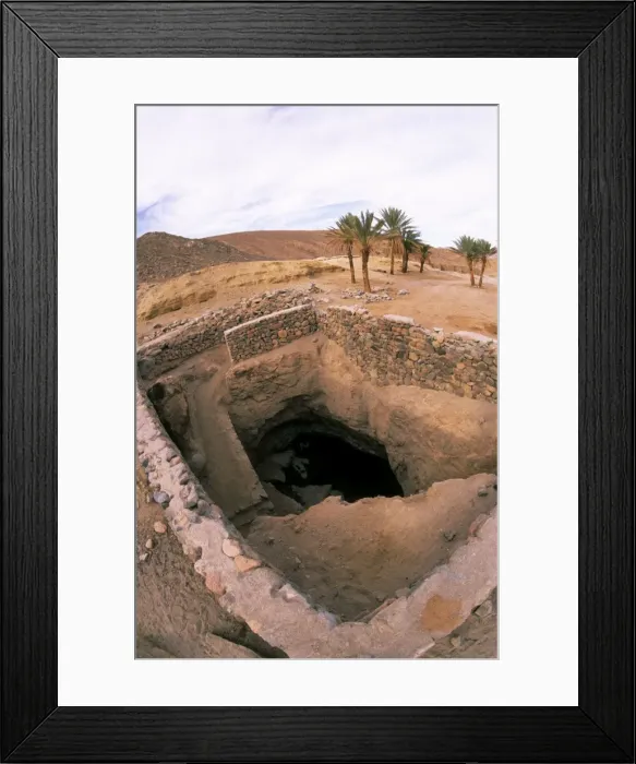 Framed Print : Egypt - An ancient water well in Arabian desert approx. 50 km from Hurghada town (Red sea shore), in the evening; Egypt. January Eg39. 0033 Framed Print : Egypt - An ancient water well in Arabian desert approx. 50 km from Hurghada town (Red sea shore), in the evening; Egypt. January Eg39. 0033