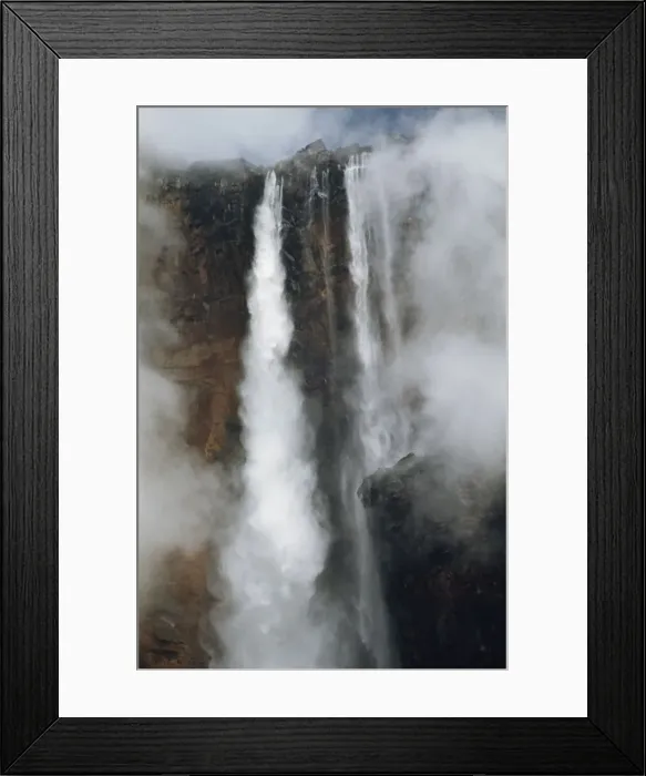 Framed Print : Aerial image of Angel Falls and Mount Auyantepui (Auyantepuy, Devil's Mountain), Tepuis, Venezuela, South Amrica Framed Print : Aerial image of Angel Falls and Mount Auyantepui (Auyantepuy, Devil's Mountain), Tepuis, Venezuela, South Amrica