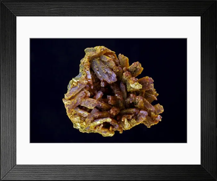 Framed Print : Orpiment - Shimen Mine - ore of arsenic - used in the tanning of hides to remove hair - Hunan - China
