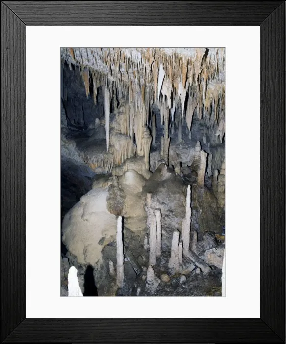 Framed Print : Stalactites and stalagmites in Mammoth Cave, Margaret River, Western Australia Framed Print : Stalactites and stalagmites in Mammoth Cave, Margaret River, Western Australia